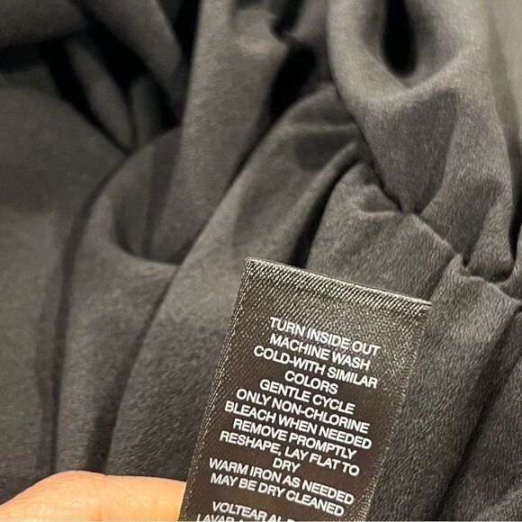 White House Black Market Floral Bishop Sleeve dress size 6P - Picture 12 of 15